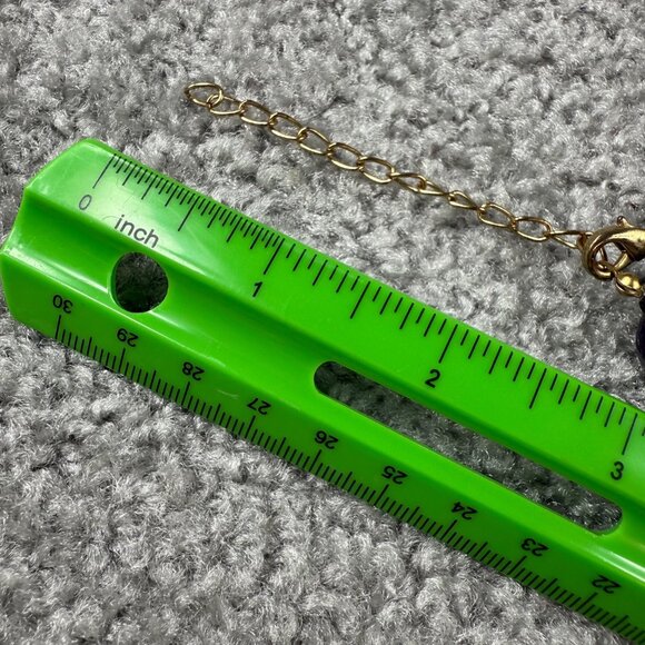 Multicolor Chunky Oval Bead Necklace Extender Chain Lobster Clasp Choker Adjusts - Picture 12 of 16